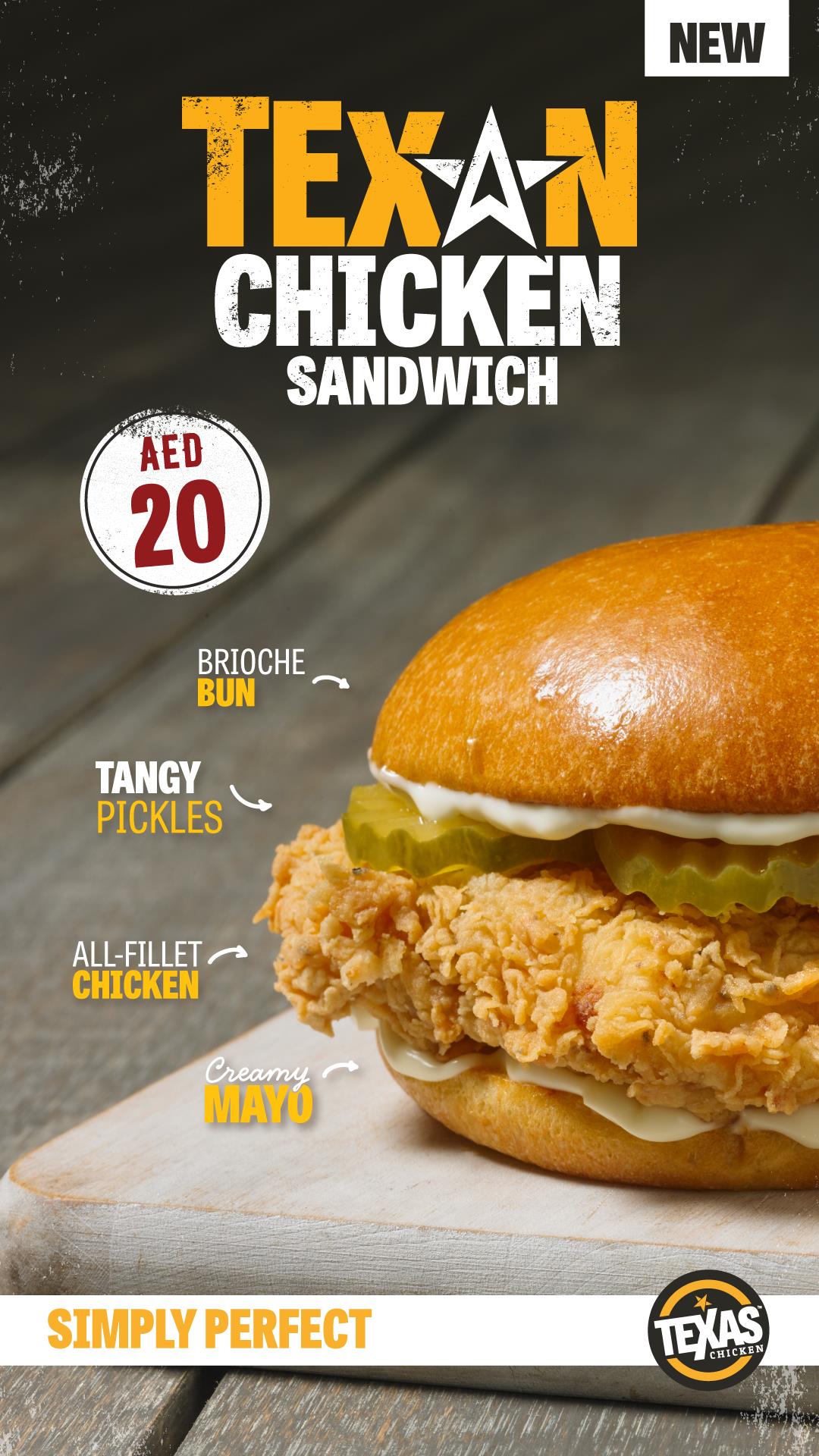 Texas Chicken Original Sandwich Meal