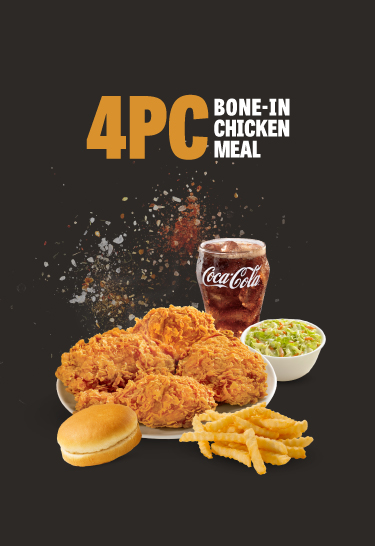 4 Pieces Chicken  Meal 